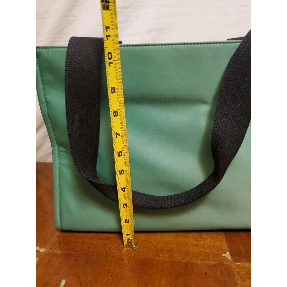 Kate Spade Diaper Shoulder Bag Tote Mint Green With Inner Pouch Zips Pockets